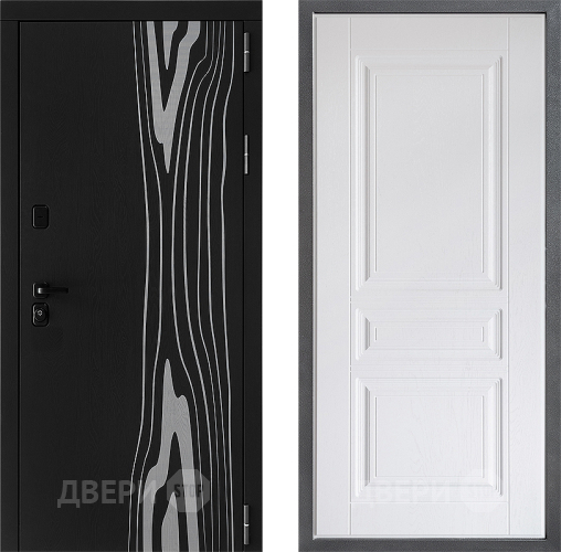 Входная металлическая Дверь Дверной континент ДК-12 ФЛ-243 Альберо Браш серебро в Фрязино