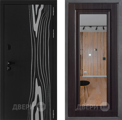 Дверь Дверной континент ДК-12 ФЛЗ Зеркало Венге в Фрязино