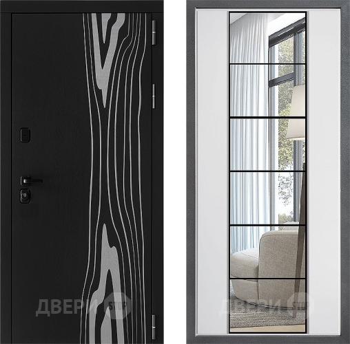 Дверь Дверной континент ДК-12 ФЛЗ-2 Зеркало Белый софт в Фрязино