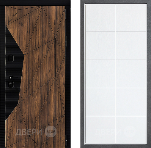 Входная металлическая Дверь Дверной континент ДК-11 ФЛ-Кватро Белое дерево в Фрязино