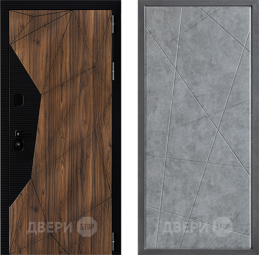 Входная металлическая Дверь Дверной континент ДК-11 ФЛ-655 Бетон серый в Фрязино