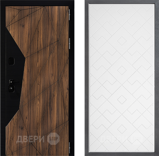 Входная металлическая Дверь Дверной континент ДК-11 ФЛ-Тиффани Белый софт в Фрязино