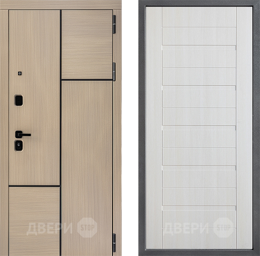 Входная металлическая Дверь Дверной континент ДК-14 ФЛ-70 Лиственница белая в Фрязино