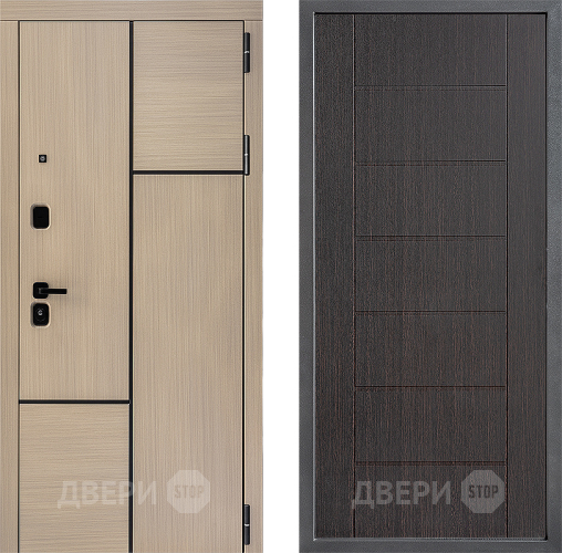 Входная металлическая Дверь Дверной континент ДК-14 ФЛ-Лайн Венге в Фрязино