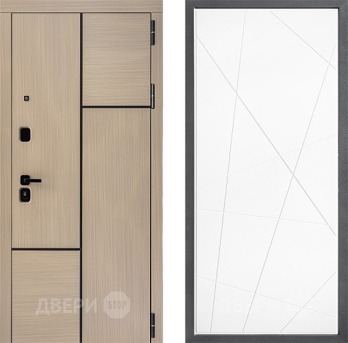 Входная металлическая Дверь Дверной континент ДК-14 ФЛ-655 Белый софт в Фрязино