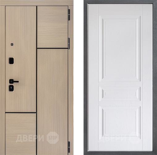 Входная металлическая Дверь Дверной континент ДК-14 ФЛ-243 Альберо Браш серебро в Фрязино