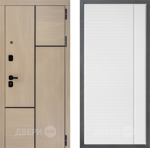 Дверь Дверной континент ДК-14 ФЛ-757 Белое Стекло Софт милк в Фрязино