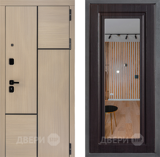 Дверь Дверной континент ДК-14 ФЛЗ Зеркало Венге в Фрязино