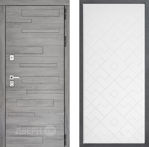 Входная металлическая Дверь Дверной континент ДК-10 ФЛ-Тиффани Белый софт в Фрязино