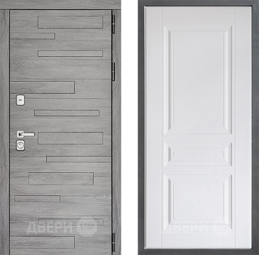 Входная металлическая Дверь Дверной континент ДК-10 ФЛ-243 Альберо Браш серебро в Фрязино