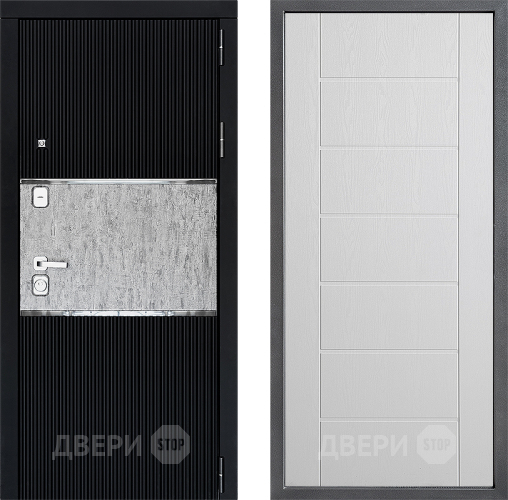 Входная металлическая Дверь Дверной континент ДК-13 ФЛ-Лайн Белое дерево в Фрязино