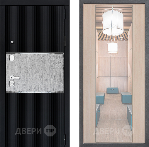 Входная металлическая Дверь Дверной континент ДК-13 ФЛЗ-1 Зеркало Капучино в Фрязино