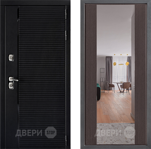 Входная металлическая Дверь Дверной континент ДК-1 ФЛЗ-1 Зеркало Венге в Фрязино