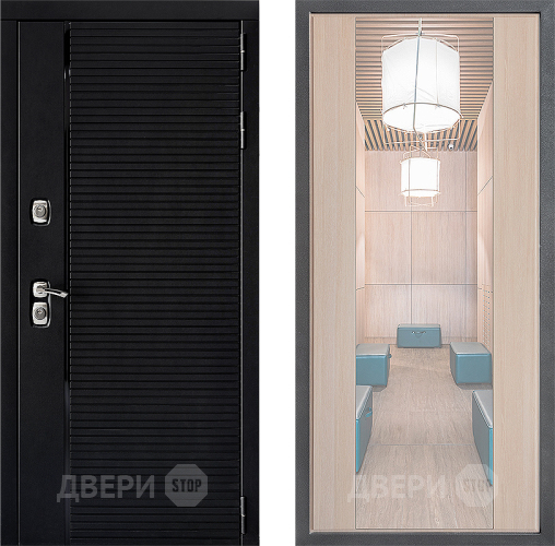 Дверь Дверной континент ДК-1 ФЛЗ-1 Зеркало Капучино в Фрязино