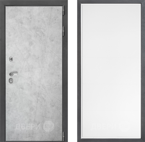 Входная металлическая Дверь Дверной континент ДК-3/743 ФЛ-649 Белый софт в Фрязино