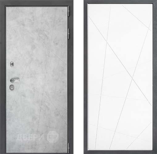 Входная металлическая Дверь Дверной континент ДК-3/743 ФЛ-655 Белый софт в Фрязино