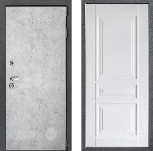 Входная металлическая Дверь Дверной континент ДК-3/743 ФЛ-243 Альберо Браш серебро в Фрязино