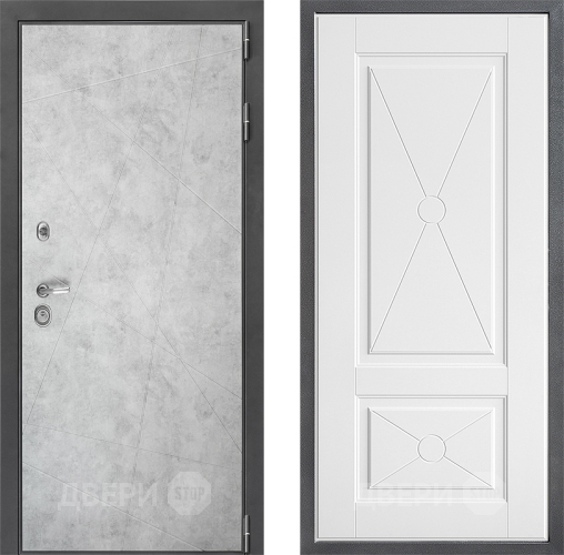 Входная металлическая Дверь Дверной континент ДК-3/743 ФЛ-617 Софт милк в Фрязино