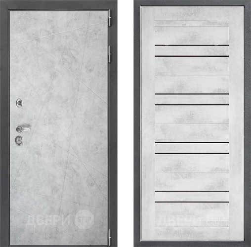 Дверь Дверной континент ДК-3/743 ФЛ-49 Бетон снежный в Фрязино