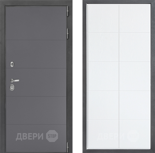 Входная металлическая Дверь Дверной континент ДК-3/649 ФЛ-Кватро Белое дерево в Фрязино