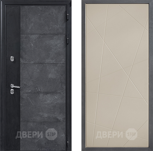 Входная металлическая Дверь Дверной континент ДК-15 Бетон ТЕРМО ФЛ-655 Капучино в Фрязино