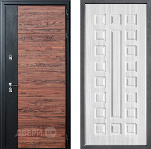 Входная металлическая Дверь Дверной континент ДК-15 Красное Дерево ТЕРМО ФЛ-183 Сандал белый в Фрязино