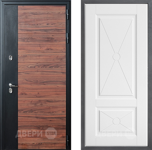 Входная металлическая Дверь Дверной континент ДК-15 Красное Дерево ТЕРМО ФЛ-617 Софт милк в Фрязино