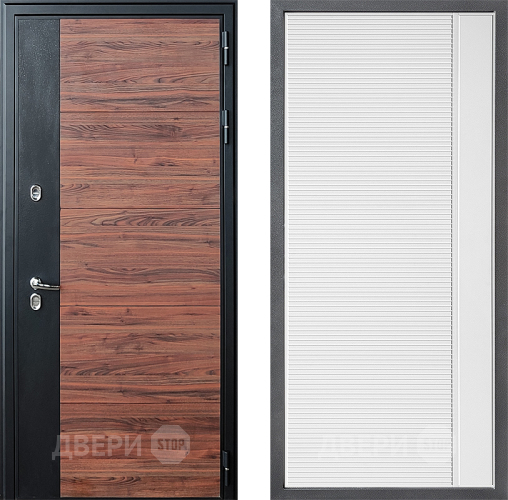 Дверь Дверной континент ДК-15 Красное Дерево ТЕРМО ФЛ-757 Белое Стекло Софт милк в Фрязино