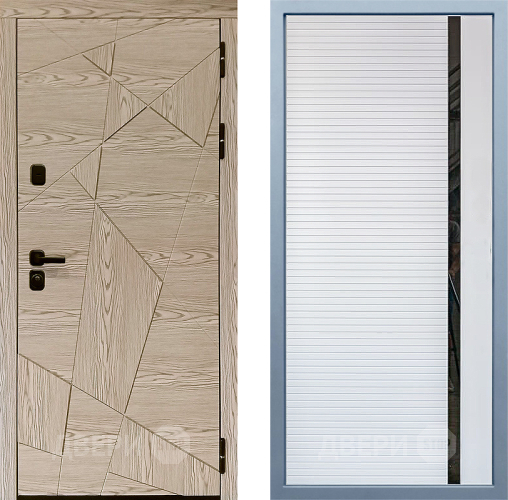 Входная металлическая Дверь Дива МД-97/1 МХ-45 Белый матовый в Фрязино