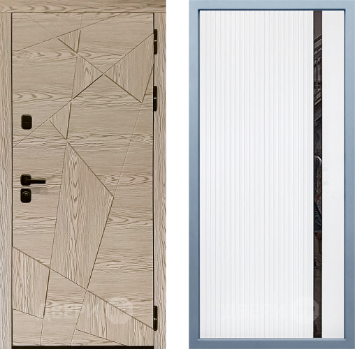 Входная металлическая Дверь Дива МД-97/1 МХ-46 Белый матовый в Фрязино