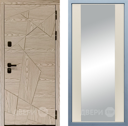 Входная металлическая Дверь Дива МД-97/1 Д-15 Зеркало Шампань в Фрязино