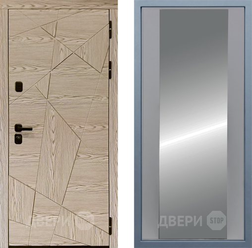 Входная металлическая Дверь Дива МД-97/1 Д-15 Зеркало Силк Маус в Фрязино