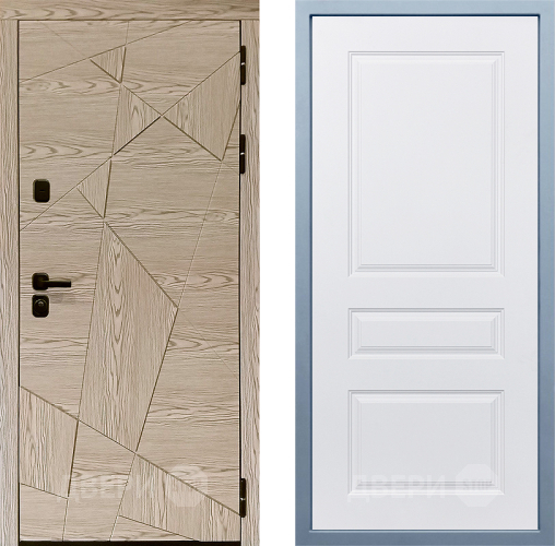 Входная металлическая Дверь Дива МД-97/1 Д-13 Белый в Фрязино