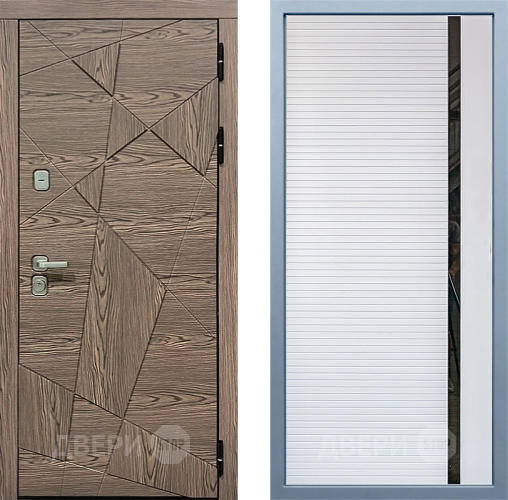 Входная металлическая Дверь Дива МД-97/2 МХ-45 Белый матовый в Фрязино