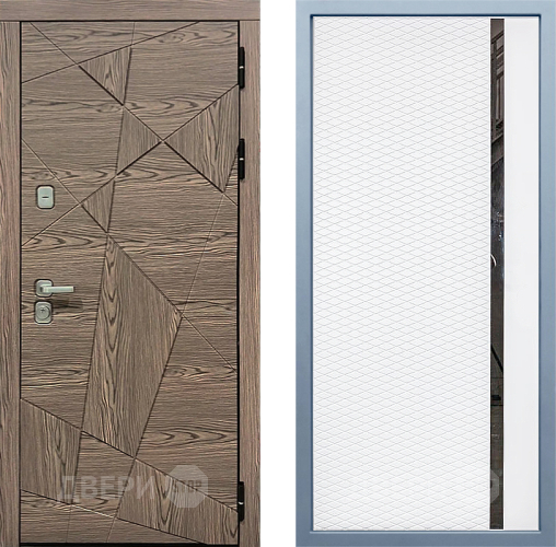 Входная металлическая Дверь Дива МД-97/2 МХ-47 Белый матовый в Фрязино