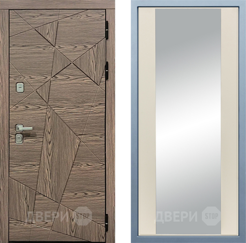 Входная металлическая Дверь Дива МД-97/2 Д-15 Зеркало Шампань в Фрязино