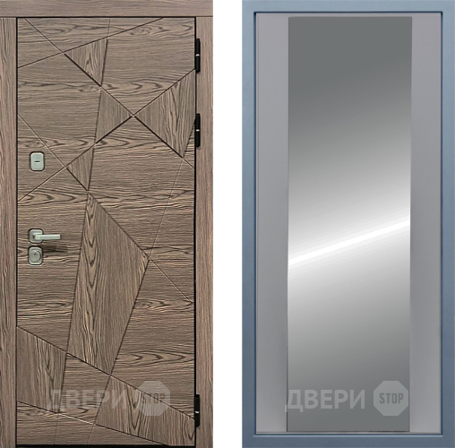 Входная металлическая Дверь Дива МД-97/2 Д-15 Зеркало Силк Маус в Фрязино