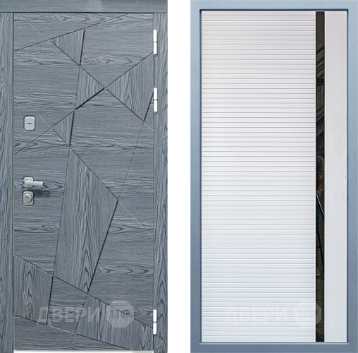 Входная металлическая Дверь Дива МД-97/3 МХ-45 Белый матовый в Фрязино