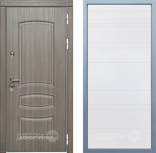 Входная металлическая Дверь Дива МД-42 Д-5 Белый в Фрязино