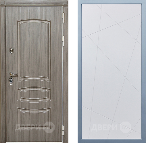 Входная металлическая Дверь Дива МД-42 Д-11 Белый в Фрязино