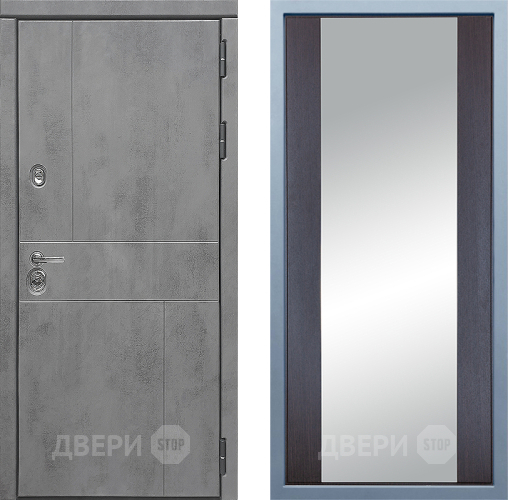 Входная металлическая Дверь Дива МД-48 Д-15 Зеркало Венге в Фрязино