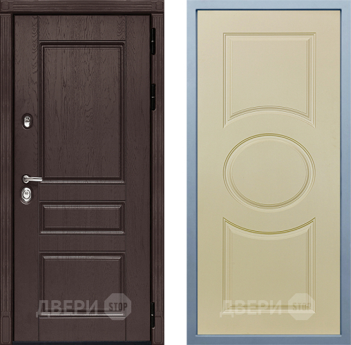 Входная металлическая Дверь Дива МД-90 Д-8 Шампань в Фрязино