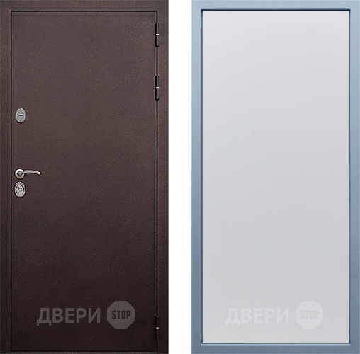 Входная металлическая Дверь Дива МД-40 Медь Н-1 Белый в Фрязино