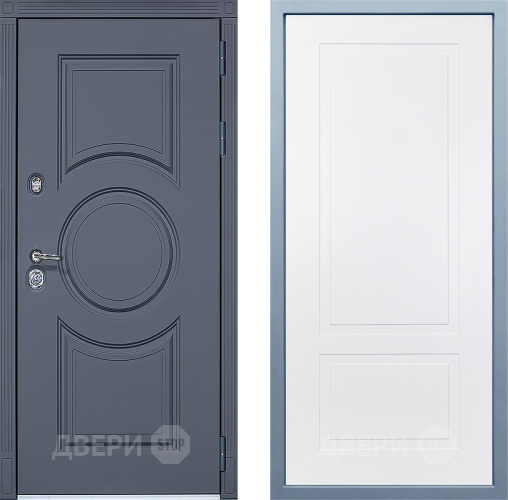 Входная металлическая Дверь Дива МХ-30 STR Н-7 Белый в Фрязино