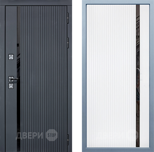 Входная металлическая Дверь Дива МХ-46 STR МХ-46 Белый матовый в Фрязино