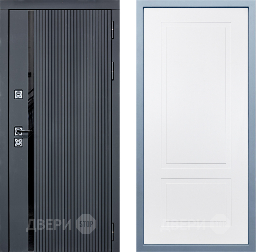 Входная металлическая Дверь Дива МХ-46 STR Н-7 Белый в Фрязино