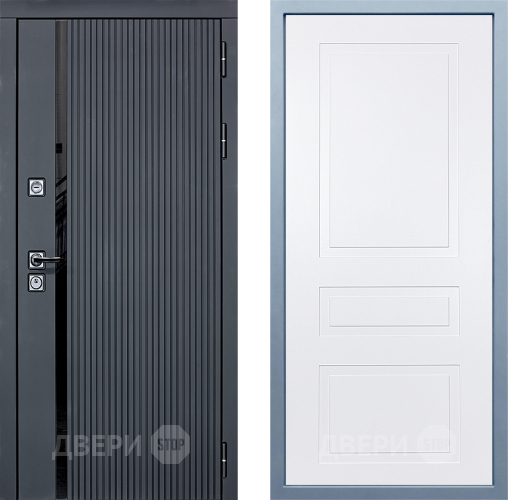Входная металлическая Дверь Дива МХ-46 STR Н-13 Белый в Фрязино
