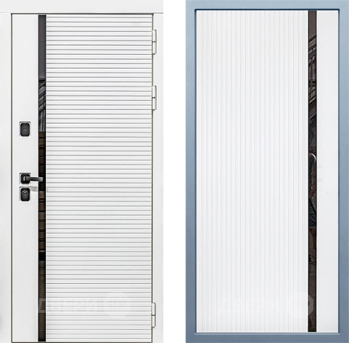 Входная металлическая Дверь Дива МХ-45 Белая STR МХ-46 Белый матовый в Фрязино