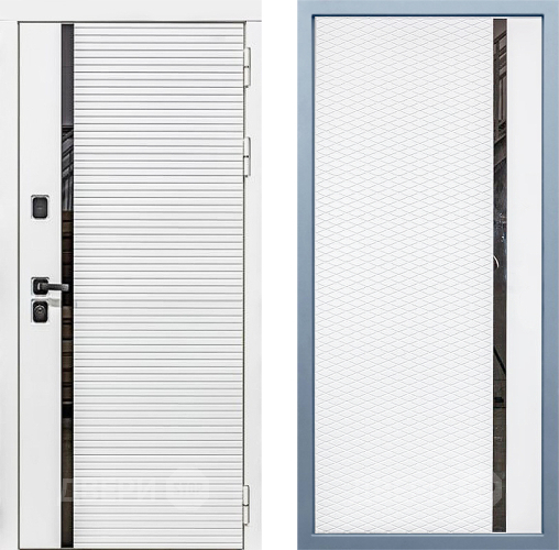 Входная металлическая Дверь Дива МХ-45 Белая STR МХ-47 Белый матовый в Фрязино