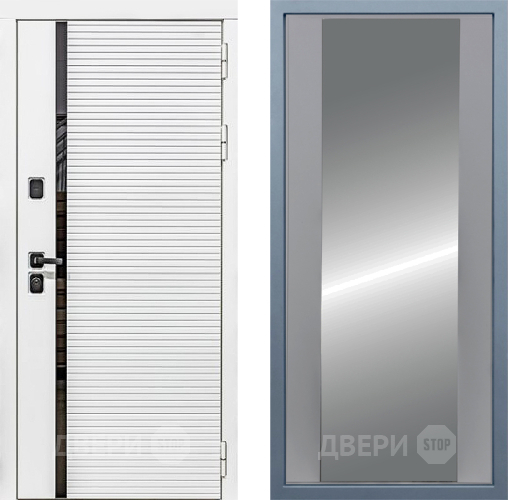 Дверь Дива МХ-45 Белая STR Д-15 Зеркало Силк Маус в Фрязино